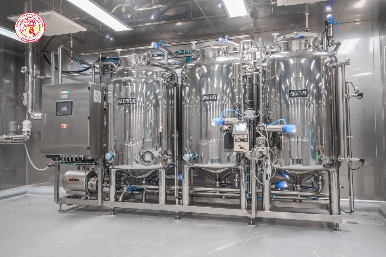 HỆ THỐNG CIP TỰ ĐỘNG 1000L + 2000L